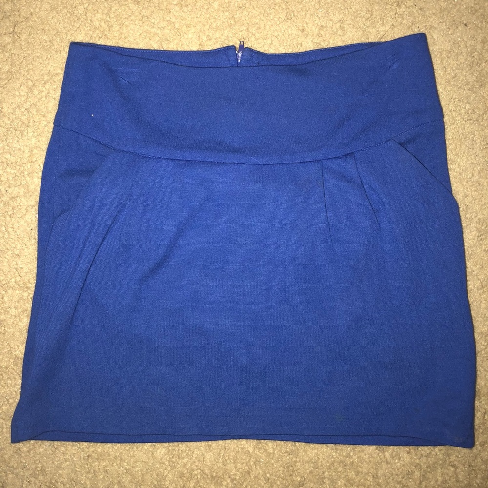 Blue Mini Skirt